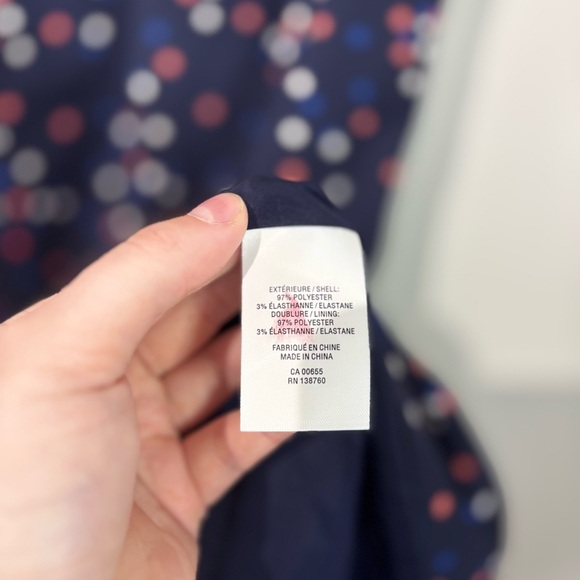 🎉4/30$🎉 Willow And Thread Navy Polka Dot Dress - Size Medium - Picture 4 of 5